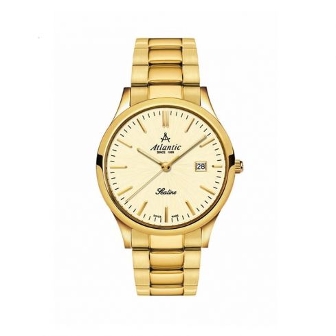 ATLANTIC Sealine Yellow Gold Dial Men's Watch