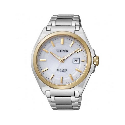 CITIZEN Eco-drive White Dial Titanium Ladies watch EW2214-52A