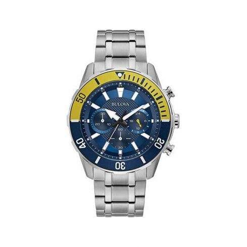 BULOVA Men's Chronograph Quartz Watch with Stainless Steel Strap 98A245