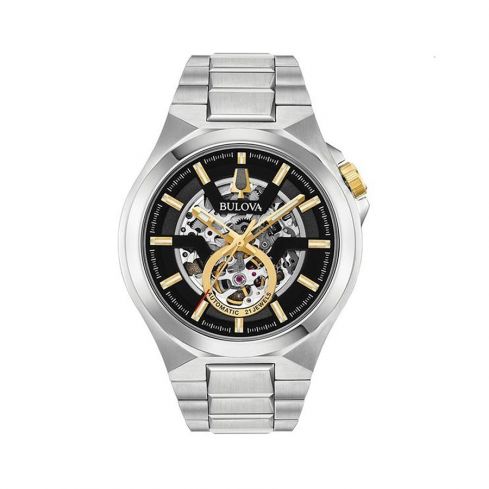 BULOVA Maquina Automatic Black Dial Men's Watch 98A224