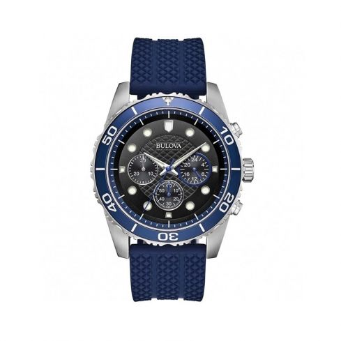 BULOVA Sport Chronograph Black Dial Men's Watch 98A190