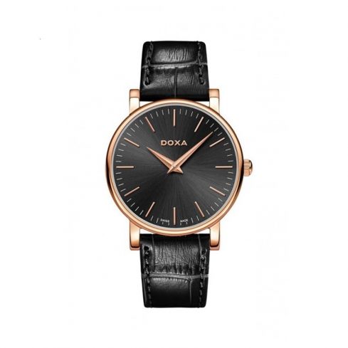 DOXA D-Light Quartz Rose Gold Toned Ladies Watch