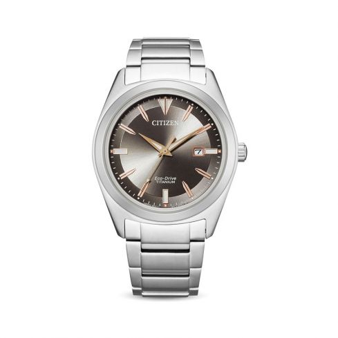 CITIZEN Eco-Drive Men's Watch Titanium Grey AW1640-83H