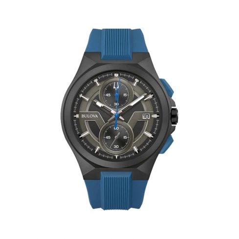 BULOVA Maquina Chronograph Quartz Black Dial Men's Watch 98B380