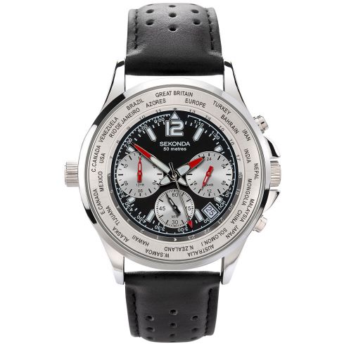 Мъжки часовник Sekonda Chronograph Dual-Time - S-1842.00