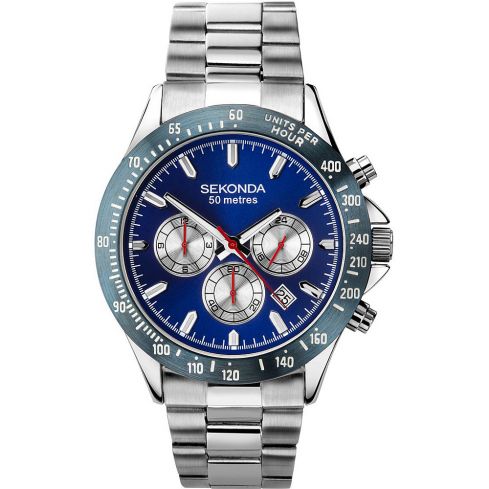 Мъжки часовник Sekonda Classic Dual-Time Chronograph - S-1649E.00