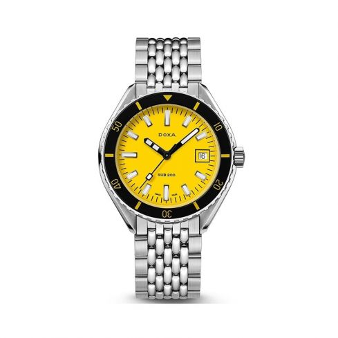 DOXA Sub 200 Divingstar Yellow Dial Watch 799.10.361.10