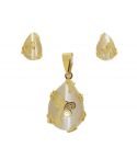 Комплект дамски обеци и висулка A1138