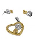 Комплект дамски обеци и висулка A311
