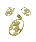 Комплект дамски обеци и висулка A669
