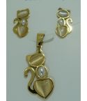 Комплект дамски обеци и висулка A670-1